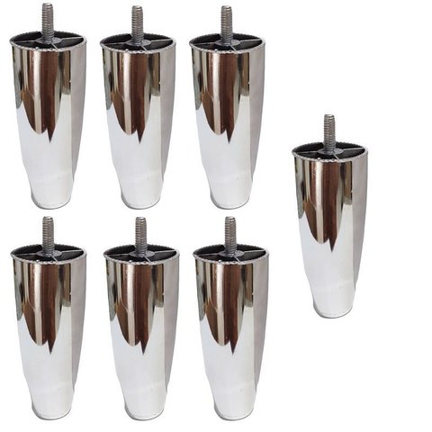 Kit Pés para Cama Box com 7 Pés Metalizado com 12 Cm de Altura