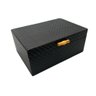 Caixa Decorativa Preta com Puxador Bambu G - 2