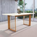 Ver imagem 6 de Conjunto Sala de Jantar Elisa em Madeira Maciça 6 Cadeiras Boucle Cinza