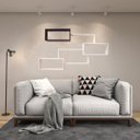 Ver imagem 1 de Kit Nichos para Quarto Sala Quarto 6 Peças Branco com Preto