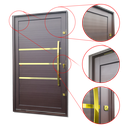 Ver imagem 3 de Porta Pivot.Alumínio Lamb.Evolution c/Pux.D.Elite Marrom Gold 240x130 Brimak