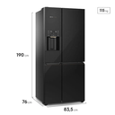 Ver imagem 2 de Geladeira Electrolux Frost Free Inverter Preta Pro Series Experience FlexiSpace 4 Portas 541L 127v