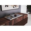 Ver imagem 2 de Bandeja Espelhada Laqueada com Alça Dourada