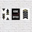 Ver imagem 1 de Kit 3 Placas Decorativas Home Office 18x27cm