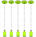 Ver imagem 1 de Kit 05 Pendente Moderno Modelo Clean Verde Todos Ambientes