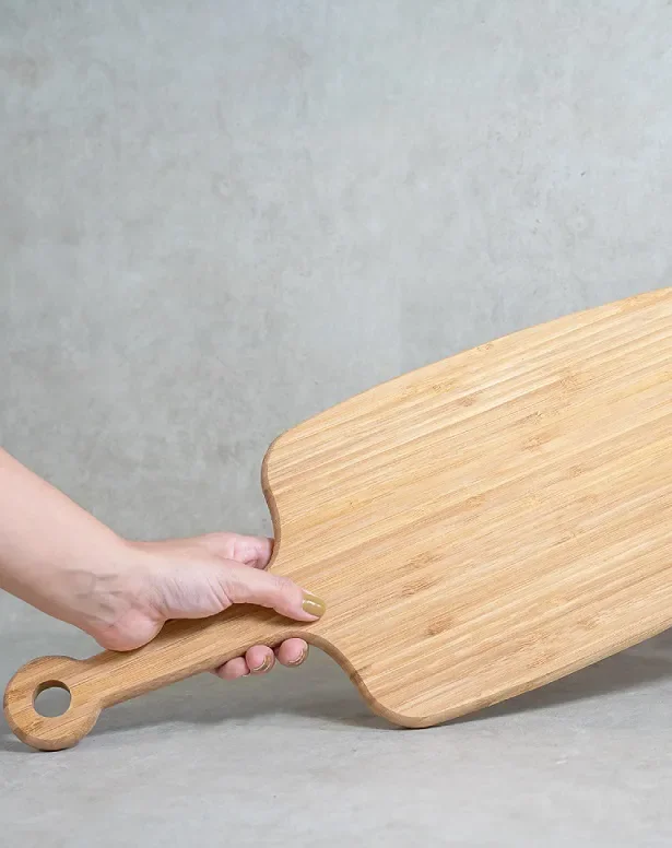 Tábua de Corte ou de Frios ou Churrasco C/alça Madeira 49cm - 5