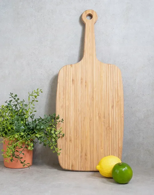 Tábua de Corte ou de Frios ou Churrasco C/alça Madeira 49cm - 6