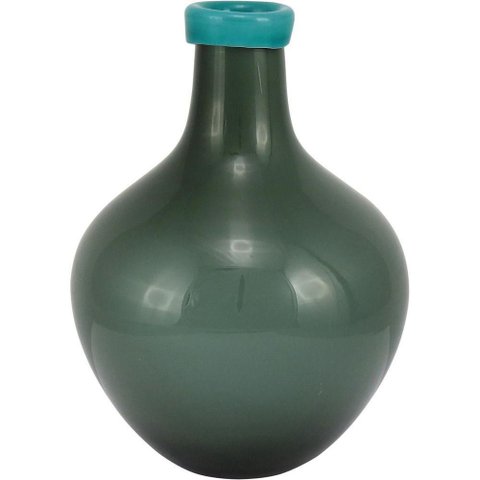 Cyan Garrafa Decorativo 29x20x20cm Vidro Verde