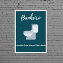Ver imagem 1 de Quadro Sinalizador Banheiro Unissex Bar 45x34cm:Madeira branca