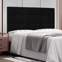 Ver imagem 2 de Painel de Cama 195cm Sonhare Suede Preto - Lucadi Home