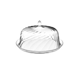 Porta Bolo 25 Cm Transparente Design Inovador Marca Crippa - 1 Porta Bolo 25 Cm Transparente Design Inovador Marca Crippa - 1