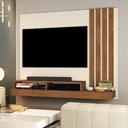 Ver imagem 1 de Painel para Tv Smart Requinte para Tv de 55 Polegadas Off White / Freijó