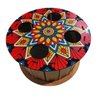 Carretilha De Pipa Em Madeira Mdf 23Cm 9 Polegadas Mandala - 1