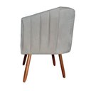 Ver imagem 4 de kit 05 Poltrona Julia Decoração Salão Cadeira Escritório Recepção Estar Amamentação Suede