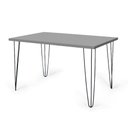 Ver imagem 2 de Conjunto Mesa de Jantar Hairpin 130x80 Volpi com 6 Cadeiras Eiffel Slim - Nude