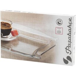 Bandeja Travessa Vidro Retangular Bordas Decoradas Servir Utensilio Cozinha Centro Mesa Fruteira - 5