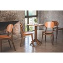 Ver imagem 2 de Mesa de Madeira Tramontina London Redonda em Tauari Amendoa 2 Lugares 60 Cm