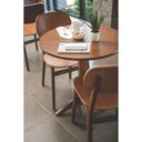 Ver imagem 5 de Mesa de Madeira Tramontina London Redonda em Tauari Amendoa 2 Lugares 60 Cm
