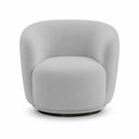 Ver imagem 6 de Poltrona Decorativa Sala de Estar Melissa Giratória Veludo Cinza M1 - Monari Design