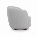 Ver imagem 5 de Poltrona Decorativa Sala de Estar Melissa Giratória Veludo Cinza M1 - Monari Design