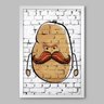 Quadro Cozinha Hipster Potato - 20x30cm - Moldura Padrão Branco - 1