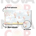 Ver imagem 2 de Papel de Parede Infantil Animais Balão Rosa Ursinho 1m²