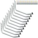 Ver imagem 1 de 10 Fixadores Multiuso Suporte de Parede Bike Escada Cadeira Formato Gancho Estilo Moderno Branco