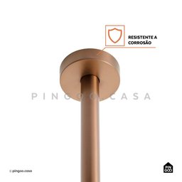 Torneira de Teto Misturador Monocomando para Banheiro Tarumã Pingoo.casa - Dourado Rose - 3