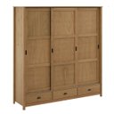 Ver imagem 2 de Guarda-roupa Topázio 3 Portas de Correr Freijó Madeira Pinus - Finestra