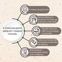 Ver imagem 7 de Nicho Organizador Multiuso em MDF com Pés Retrô - Pea Móveis