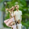 Escultura Família Pais com Casal de Filhos - 3