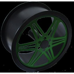 Carretilha Grande 26 Cm Para Pipa - Verde - 1