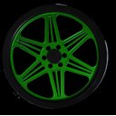Ver imagem 2 de Carretilha Grande 26 Cm Para Pipa - Verde