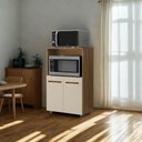 Ver imagem 1 de Balcão Forno e Microondas 2 Portas Branco Brilhante Savanna Off White