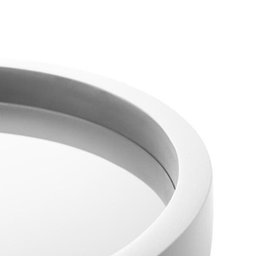 Bandeja Madeira Laqueado com Vidro Off-white 28x4 Cm - 3