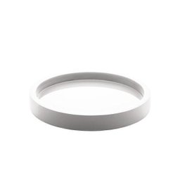 Bandeja Madeira Laqueado com Vidro Off-white 28x4 Cm - 1