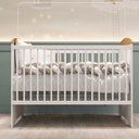 Ver imagem 7 de Berço Americano 3 em 1 Mini Cama Mini Sofá Eloá MDF com Bétula Branco/Betula