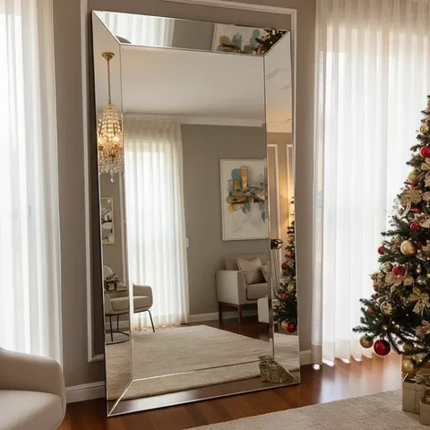 Espelho Chanfrado Gigante 120x220 Cm Cristal Luxo