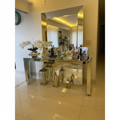 Espelho Chanfrado Gigante 120x220 Cm Cristal Luxo