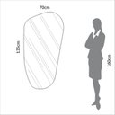 Ver imagem 3 de Espelho Decorativo Orgânico de Luxo 70x135cm Moldura Mdf Es26 Basic Dalla Costa