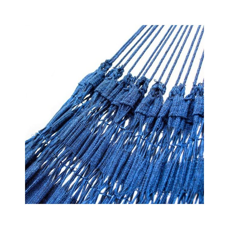 Rede De Dormir Jeans Life Azul Com Preto - Basic