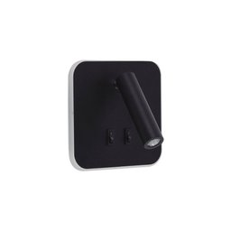 Arandela Astraled Acker Led com Interruptor Bivolt Preto Ad-4035 - 1