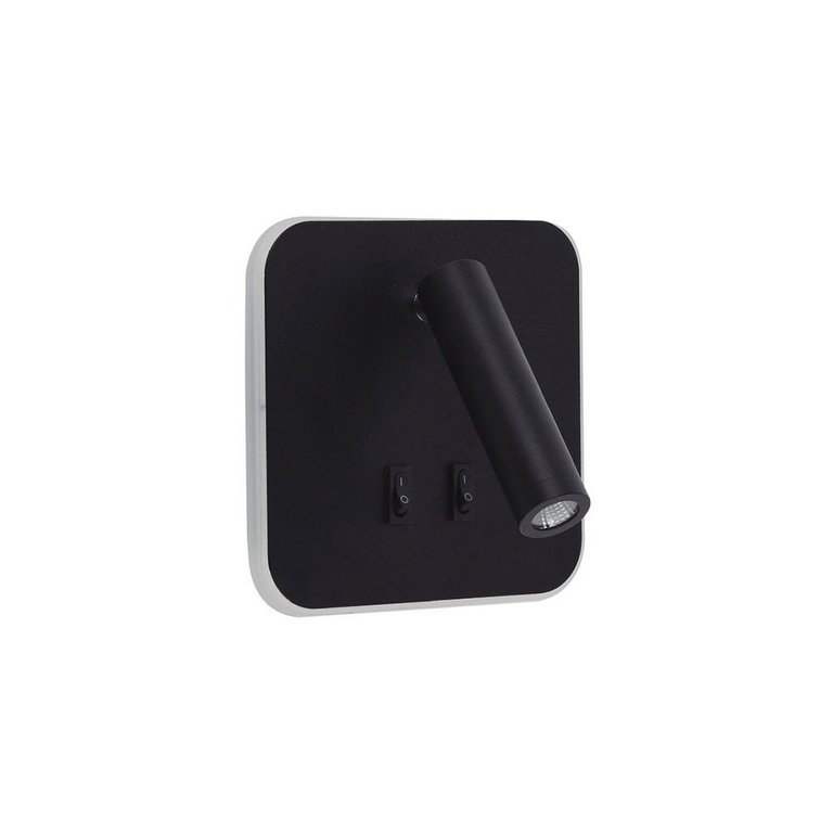 Arandela Astraled Acker Led com Interruptor Bivolt Preto Ad-4035