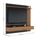 Ver imagem 4 de Painel para Tv Home Suspenso Juriti 1.8 com Aparador Riviera Noce Milano Preto Acetinado - Colibri