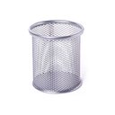 Ver imagem 2 de Kit 5 Porta Canetas Organizador de Mesa Redondo Telado Aramado Grampos Clips Escritório Home Office