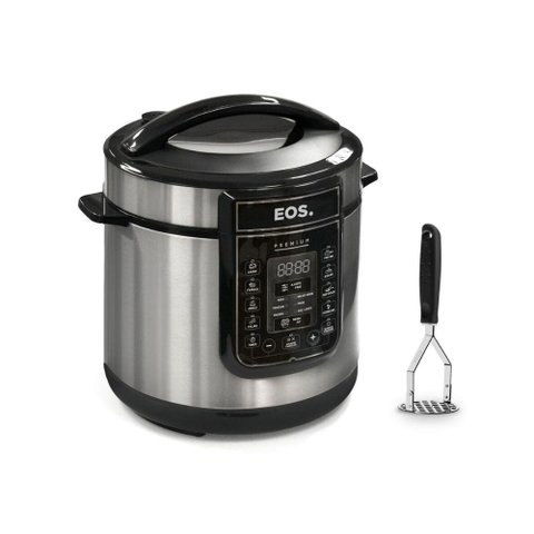 Panela de Pressão Elétrica Digital EPP60DI 220V Eos com Amassador de Batata e Feijão Tramontina