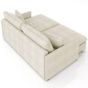 Ver mais imagens de Sofá Cama Retrátil para Sala de Estar 174cm Una K01 Bouclê Bege - Lyam Decor