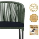 Ver imagem 3 de Mesa com 4 Cadeiras e Noronha Estofado 12 Trama Original Verde