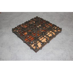 Kit 108 Peças (9m²) Deck Modular Ipê acabamento 3 Ripas 30x30 - 6