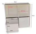 Ver imagem 3 de Estante nicho organizador de brinquedos em MDF Branco